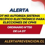 DT No Autoriza Sistema electrónico propio a empresa para elecciones de CPHS