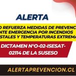 SUSESO Refuerza Medidas de prevención ante emergencia por incendios forestales y temperaturas extremas