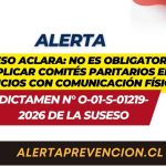 SUSESO Aclara que No es obligatorio duplicar Comités Paritarios en edificios con comunicación física