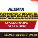 SUSESO imparte instrucciones para la ejecución del presupuesto 2026 del Seguro de Accidentes del Trabajo