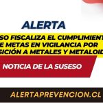 SUSESO fiscaliza el cumplimiento de metas en vigilancia por exposición a metales y metaloides