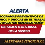 Programas Preventivos de Alcohol y Drogas en el Trabajo no Incluyen Rehabilitación