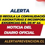 SPD Regula la convalidación de asignaturas e incorpora exigencias del DS N° 44